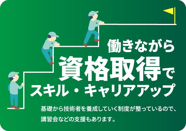 働きながら資格取得でスキル・キャリアアップ